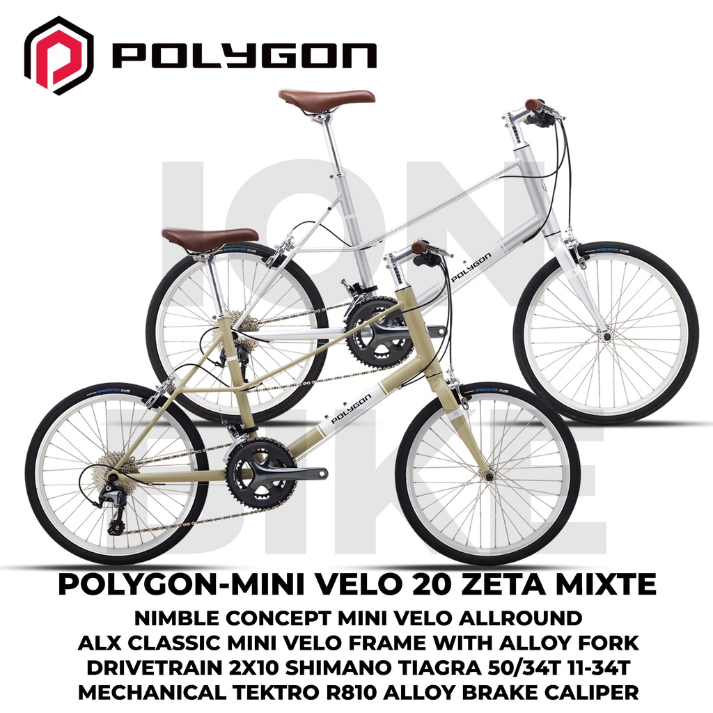 Sepeda Mini Velo 20 Polygon Zeta Mixte Terbaru Minivelo Dewasa Anak Kota Urban 451 22 Alloy Murah Ri