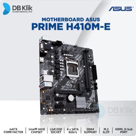 Motherboard ASUS Prime H410M-E mATX LGA1200 DDR4 HDMI D-Sub&quot;ORIGINAL&quot;