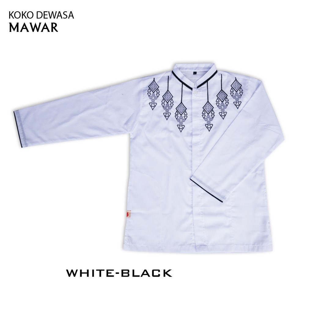 Mawar Fashion - Baju Koko Anak Remaja Al Baiq Kemeja Koko Lengan Panjang