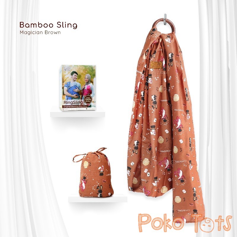 [FREE BONUS] Cuddle Me Bamboo Ring Sling Bambo Gendongan Bayi Modern CuddleMe Ringsling Kain Samping Jarik