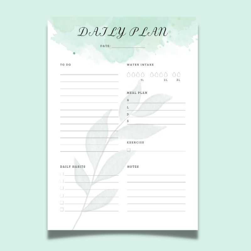 

Daily Planner A5 6/20 Ring Isi Binder Loose Leaf Bookpaper 90 gsm Binder Insert Binder Refill Planner Insert