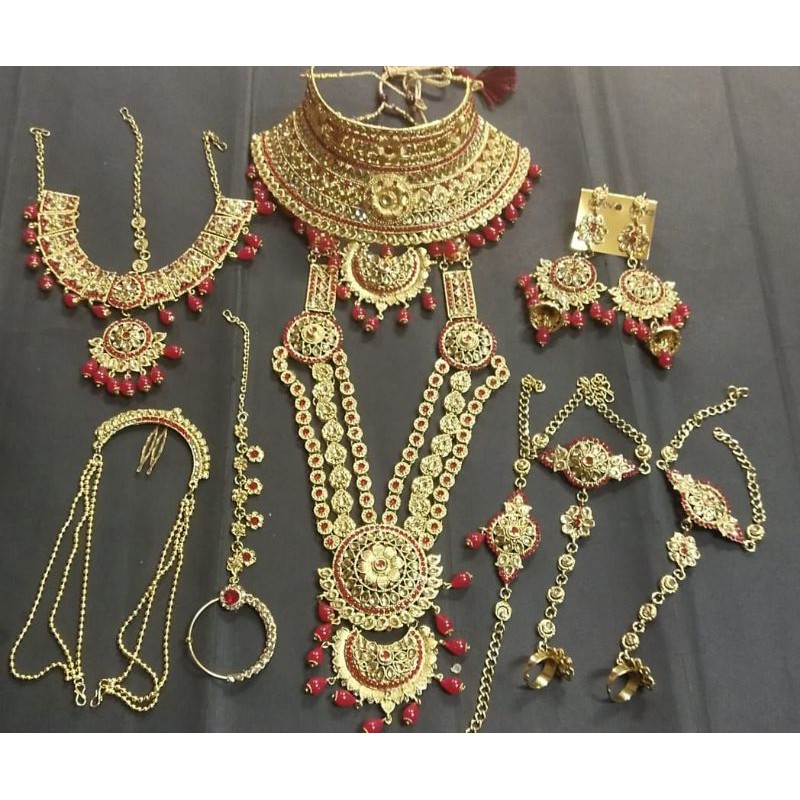 SET BRIDAL INDIA  Kalung pesta pengantin  Premium Shopee 