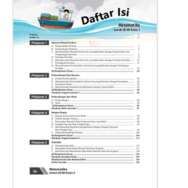 Paling Bagus|SQ29|Buku Spektra MATEMATIKA Kelas 5 ( Lima ) SD/MI semester 1&2