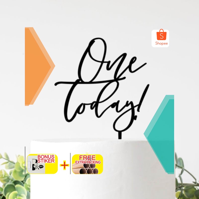 

Grosir Topper One Akrilik | Topper Birthday One Acrylic | Hiasan Kue - 10cm Elegan