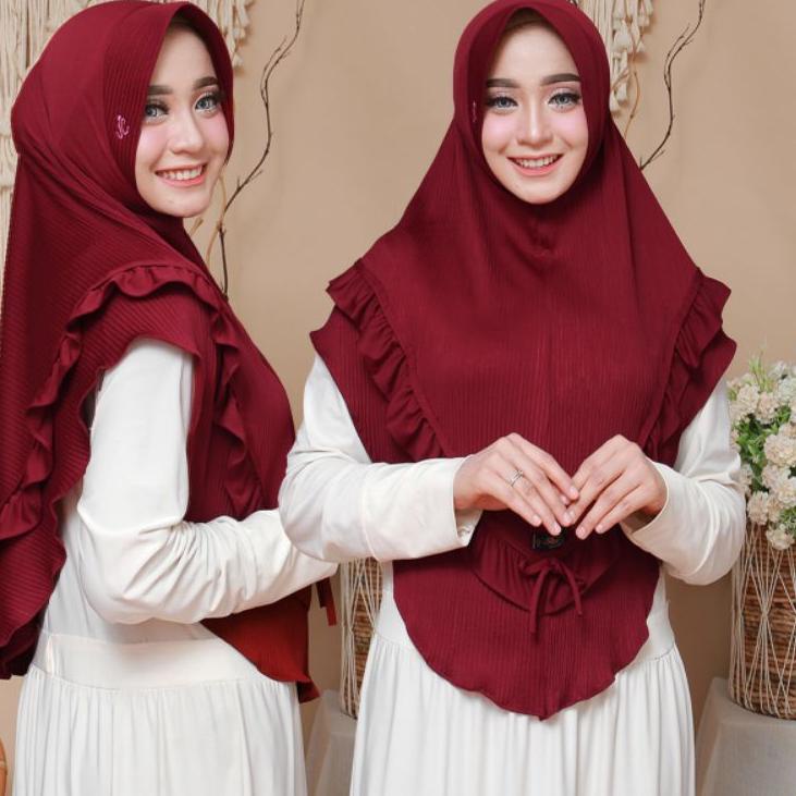 BERGO PLISKET KERUT/JILBAB INSTAN(PK). ◦ JO.20Au22в