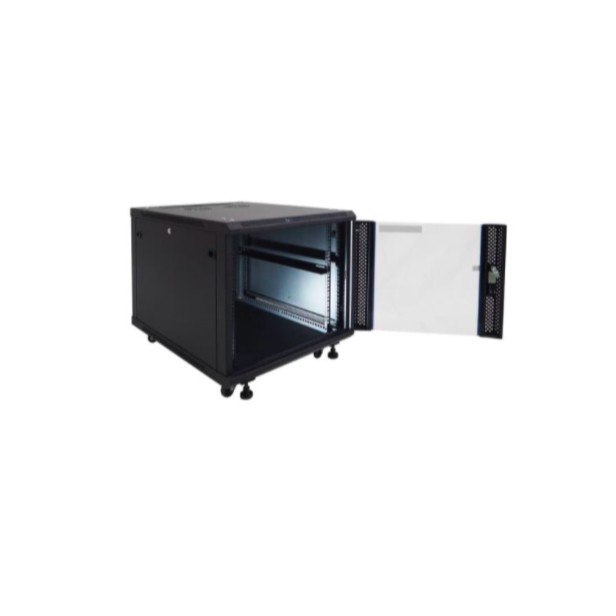 IR8010G - 10U Close Rack Depth 800mm Glass Door 19&quot; - INDORACK