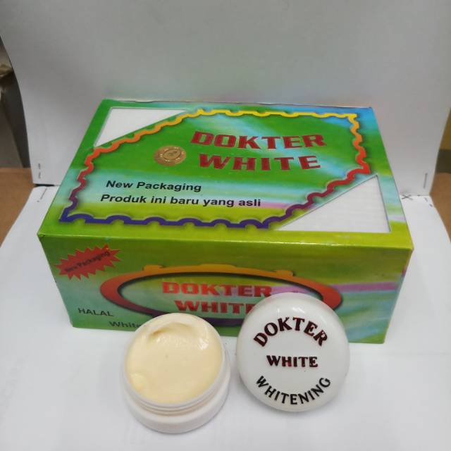 Cream dokter white tutup timbul(lusin)