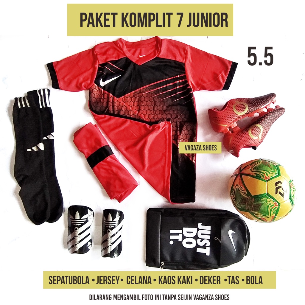 FULL SET SEPATU BOLA ANAKPRIA KECIL JUNIOR TERLENGKAP