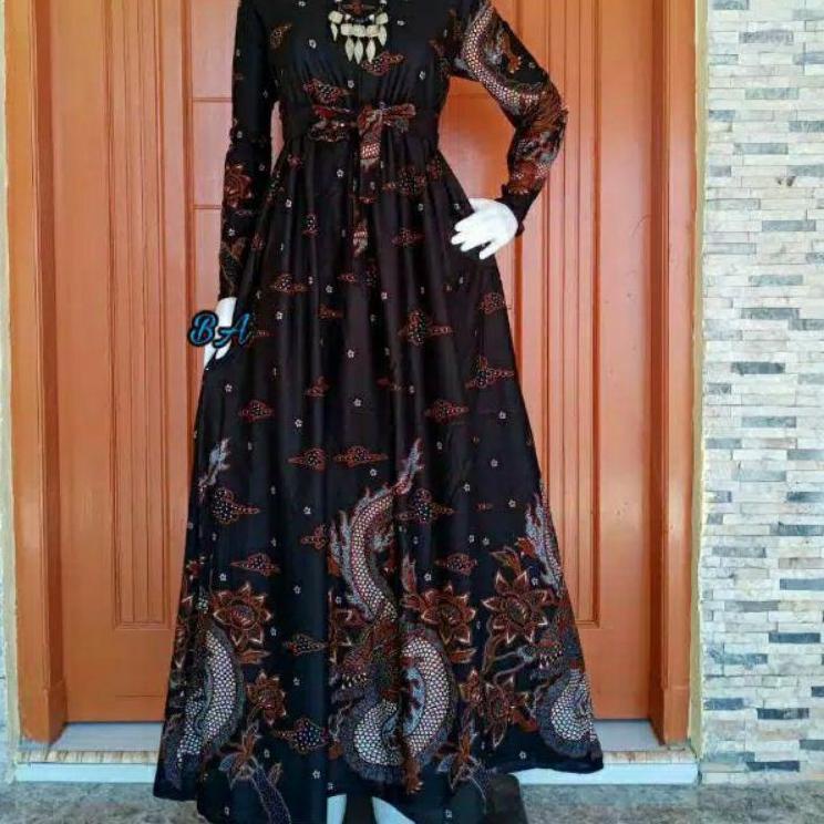 Paling Diminati gamis batik super jumbo ld140 ld150