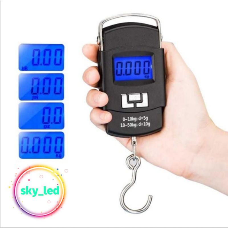 timbangan gantung digital LS 02 portable scale 50kg  berkualitas