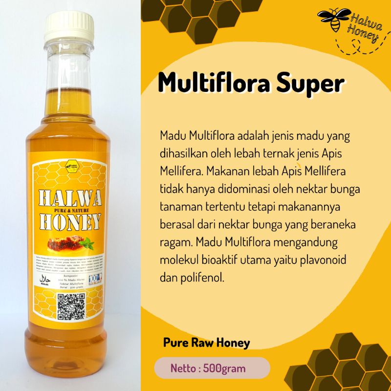 

Madu Mutiflora Super-Best Quality-100% Madu Murni