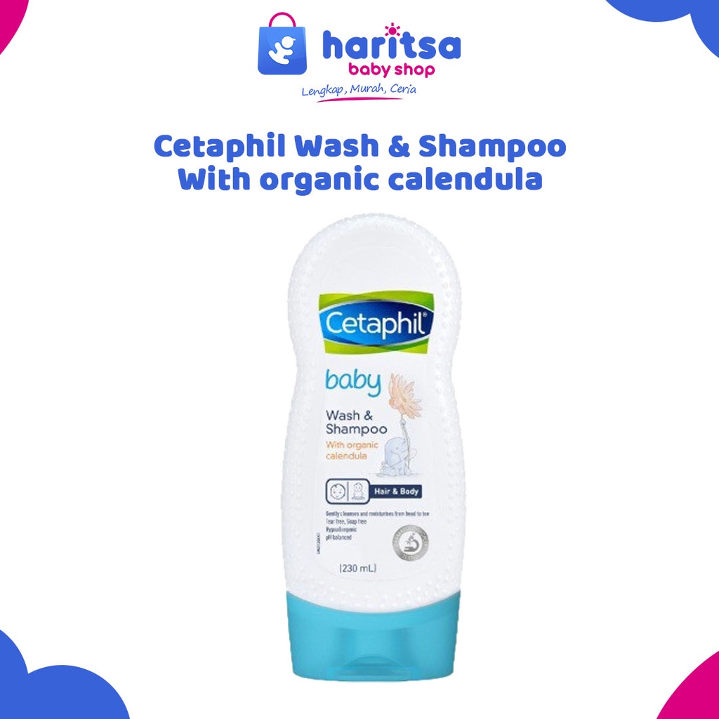 Cetaphil Baby Wash &amp; Shampoo With Calendula 230ml