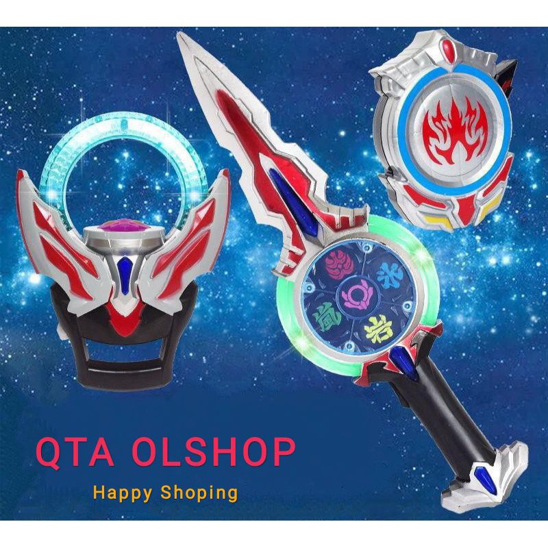 MAINAN ULTRAMAN ORB RING WITH SWORD AND HOLDER CARD