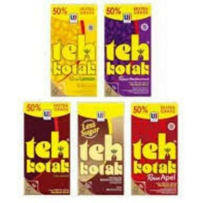 

jne jtr teh kotak ultra jaya original lemon blackcurrant less sugar