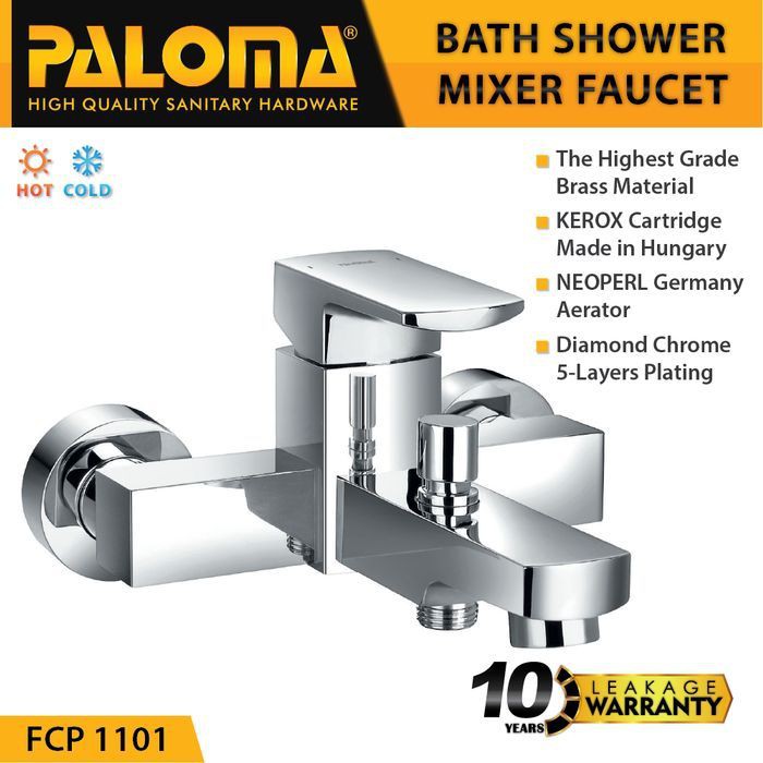 PALOMA FCP 1101 Keran Mixer Bathtub Shower Mandi Panas Dingin Kran Air