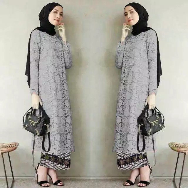 Setelan LUCIA brukat gliter 7warna