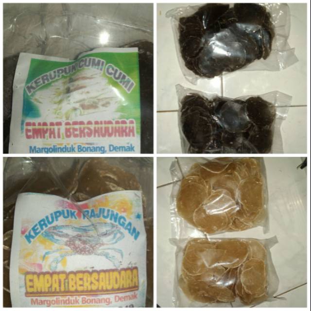 

kerupuk cumi dan rajungan