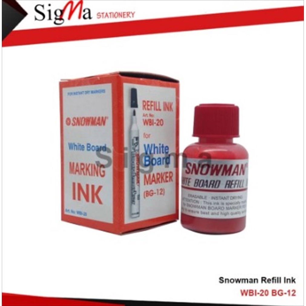 

Tinta spidol whiteboard SNOWMAN WBI-20 (Pcs)