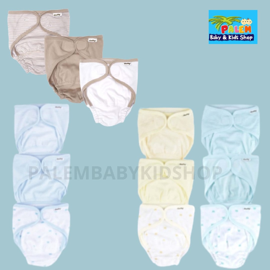 Fluffy popok perekat ISI 3PCS popok bayi modern