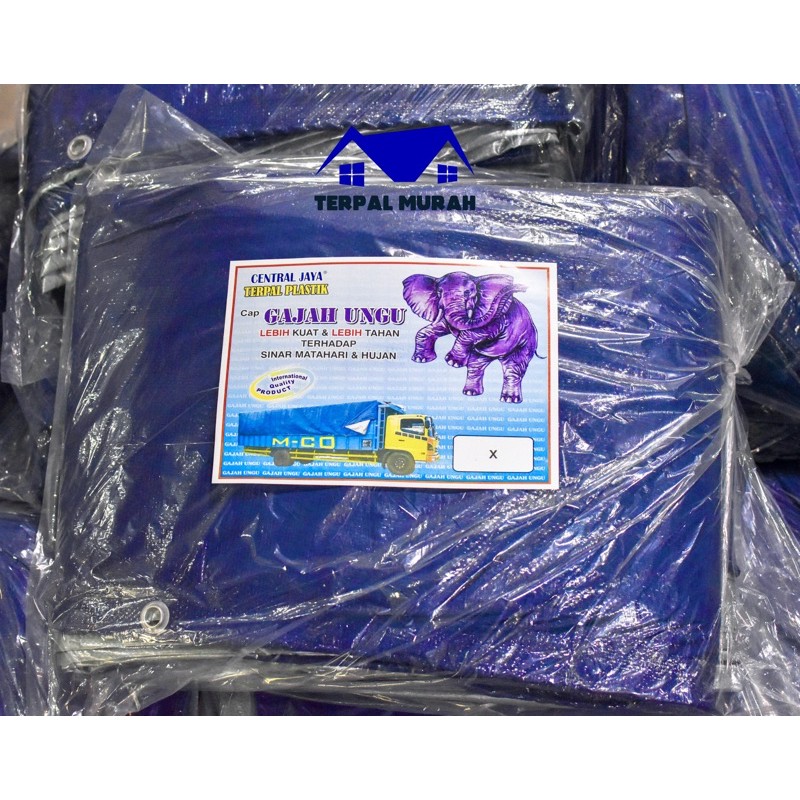 Terpal A3 (Per Meter) Biru Silver Cap Gajah Ungu Original 100% Termurah