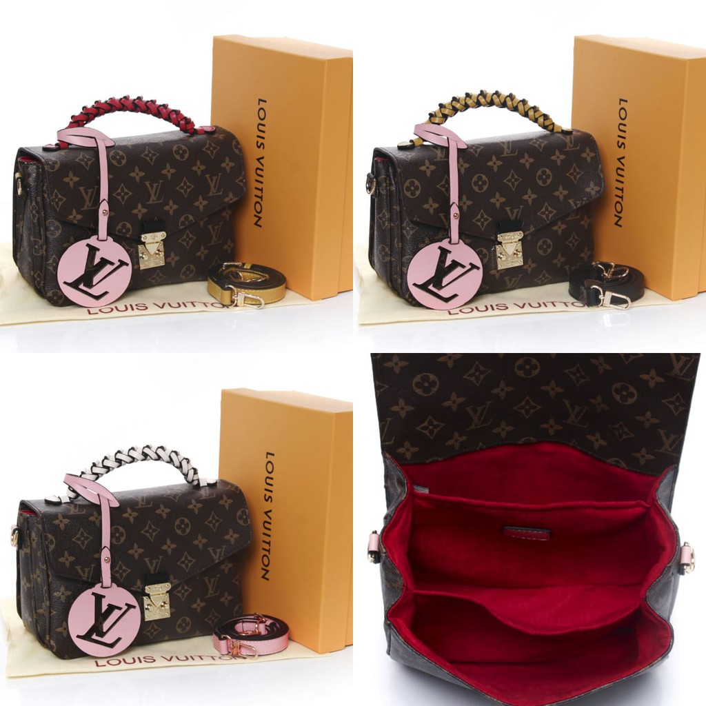 Grosir Tas Murah Tas Louis Vuitton Pochette Metis Braided Seprem Box 40780-3