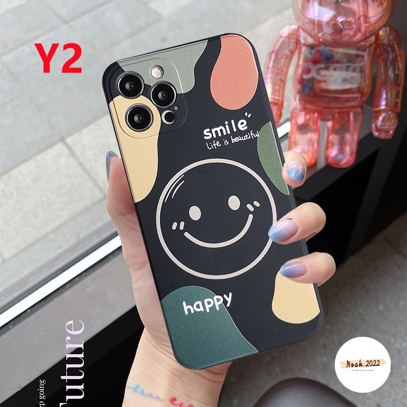 Casing Softcase TPU Redmi 10 9T 9C NFC Note 10 Pro MAX 10Pro Plus 10s 8 9 9A Mi Poco X3 NFC Poco X3 Pro Motif Smiley Face