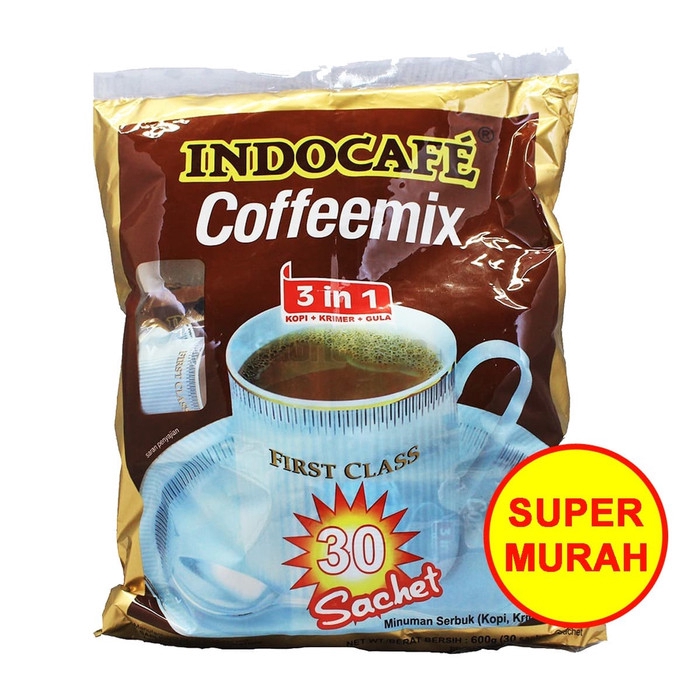 

Indocafe Coffeemix Kopi 3 in 1 Kemasan Bag 600 Gram / gr isi 30 Sachet