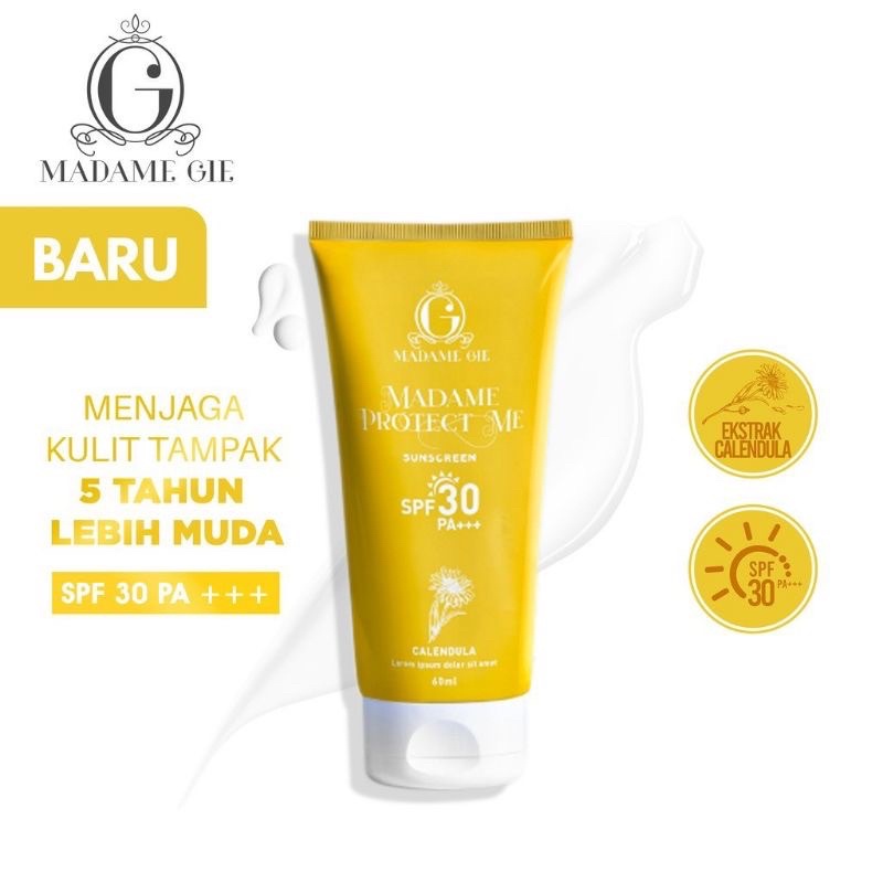 SIAP KIRIM‼️Madame Gie Madame Protect Me Sunscreen Madam Madame gie SPF 30 - Madame Protect Me Let’s Glow Tinted Sunscreen Sunscreen Madamgie