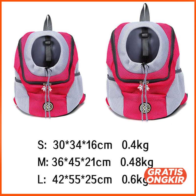 Tas Ransel Backpack Hewan Anjing Kucing Pet Carrier - D602