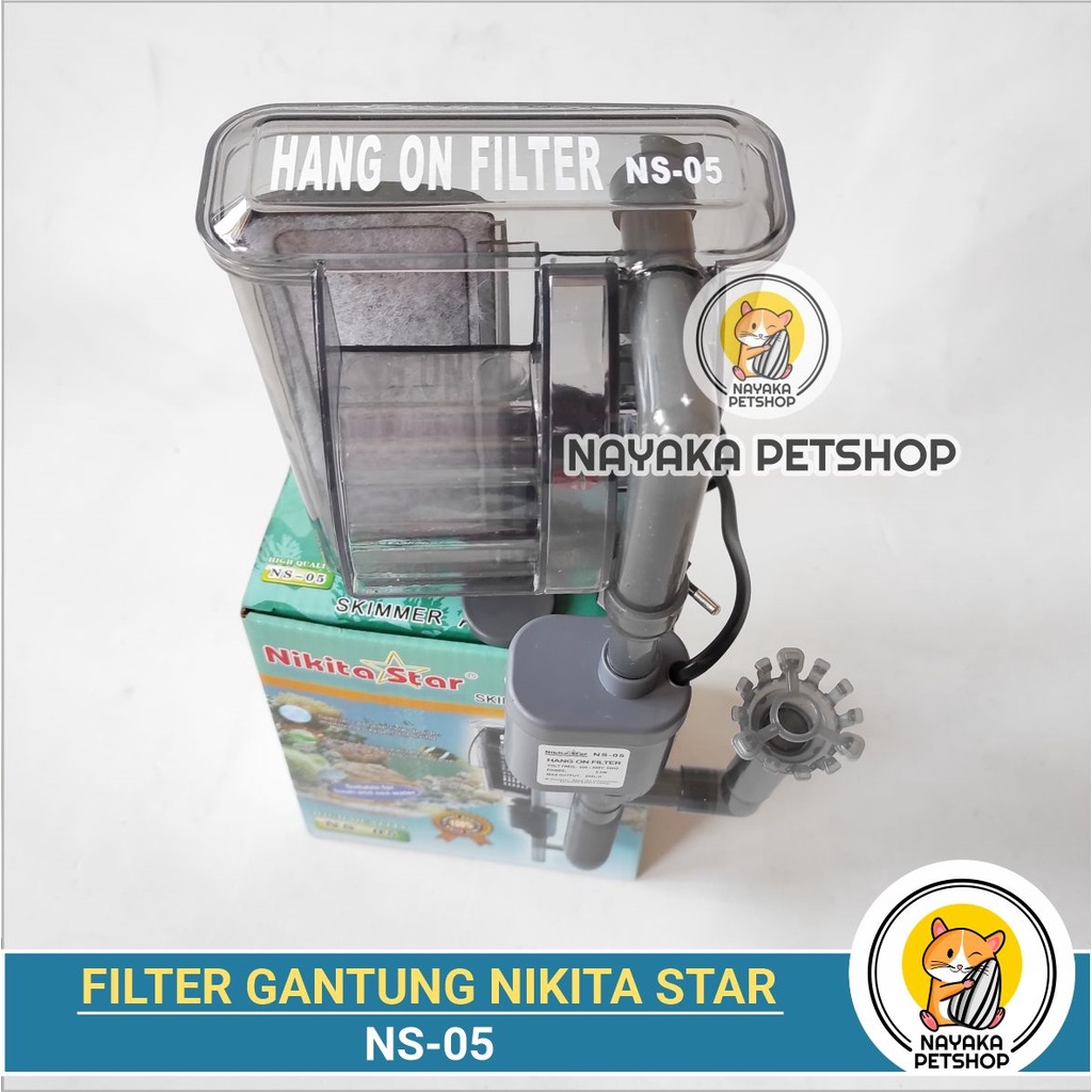 Nikita Star NS 05 Filter Gantung Aquarium Hanging Saringan Air Hang On Aquascape