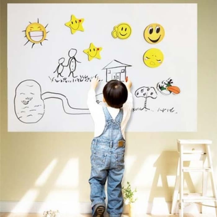 

CODE598 Blackboard Whiteboard Wall Stiker Papan Tulis Hitam 200cm X 45cm