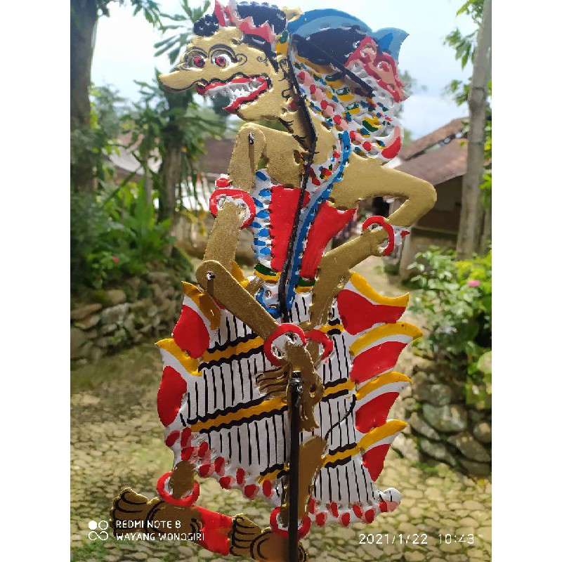 wayang kulit kertas mainan anak Batara DURGA