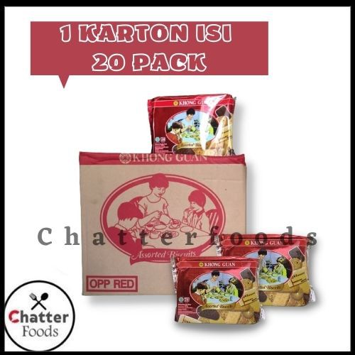 

Khong Guan Biskuit Red Assorted Pack 300gram - 1KARTON