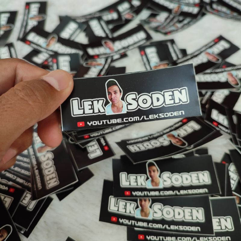 

Stiker Lek Soden Sticker Uncle Soden Konten kreator YouTuber Pekalongan Kota Batik