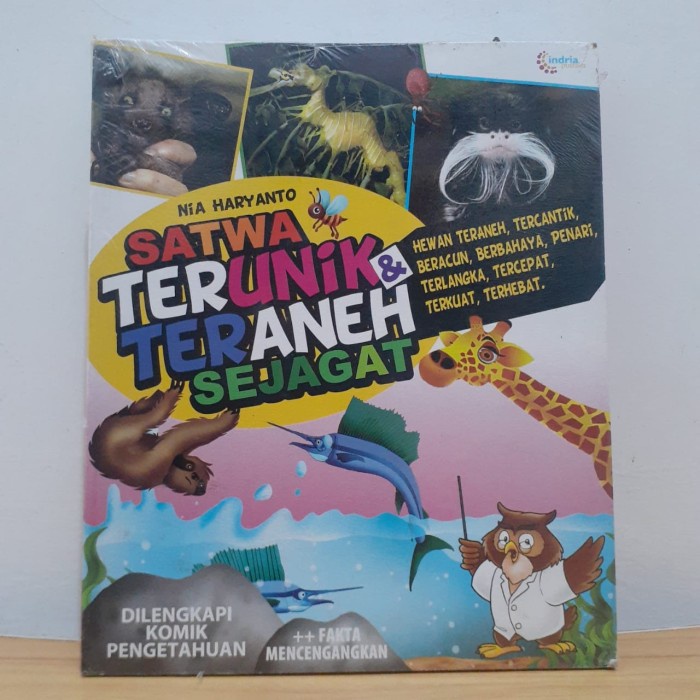 BUKU   SATWA TERUNIK DAN TERANEH SEJAGAT   ORIGINAL