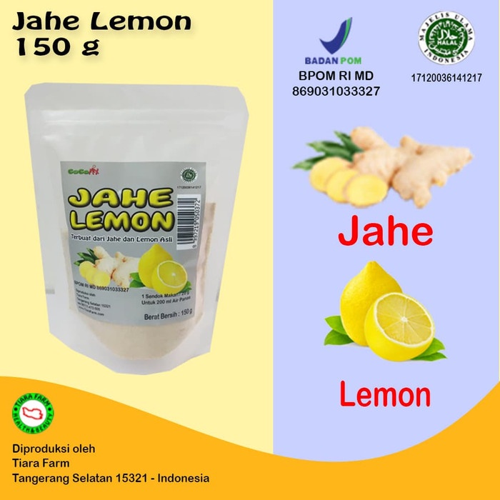 

d201nhd Jahe + Lemon (Ginger + Lemon ) 150 G Gogomix Tiara Farm Ds201Fs