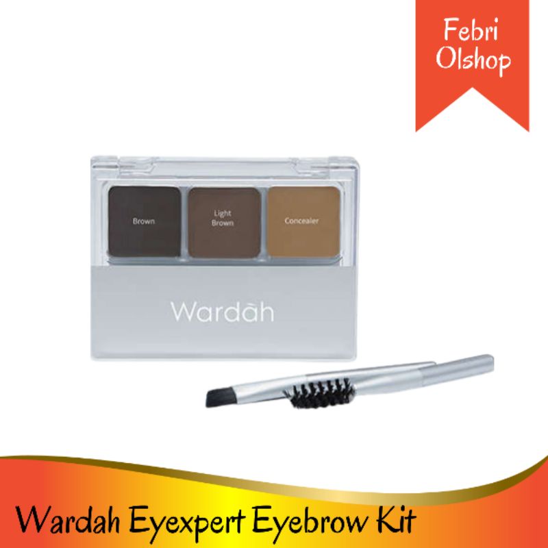 Pensil alis Wardah Eyebrow kit pensil alis powder murah