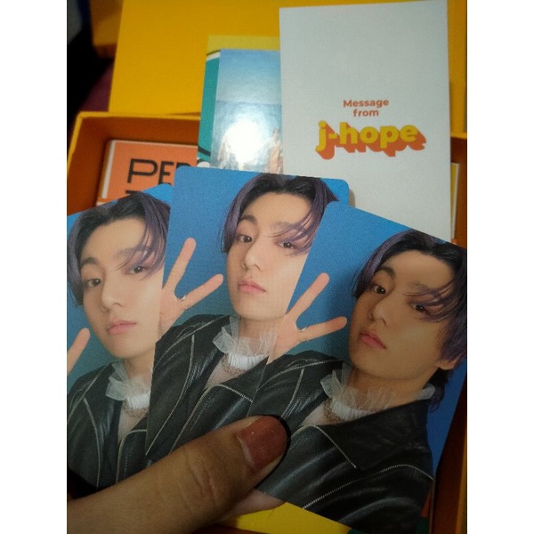 FHOTOCARD Jungkook, JIN, RM, ALBUM BUTTER cream/peach ver