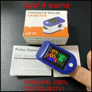 Oximeter Fingertip Pulse Monitor Kadar Oksigen Darah - Biru | Shopee