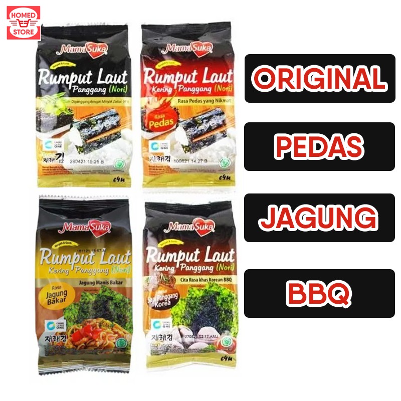 

Mamasuka Rumput Laut Kering Panggang Semua Varian Rasa 1 Pack