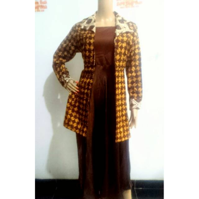 Cardigan batik panjang rizka