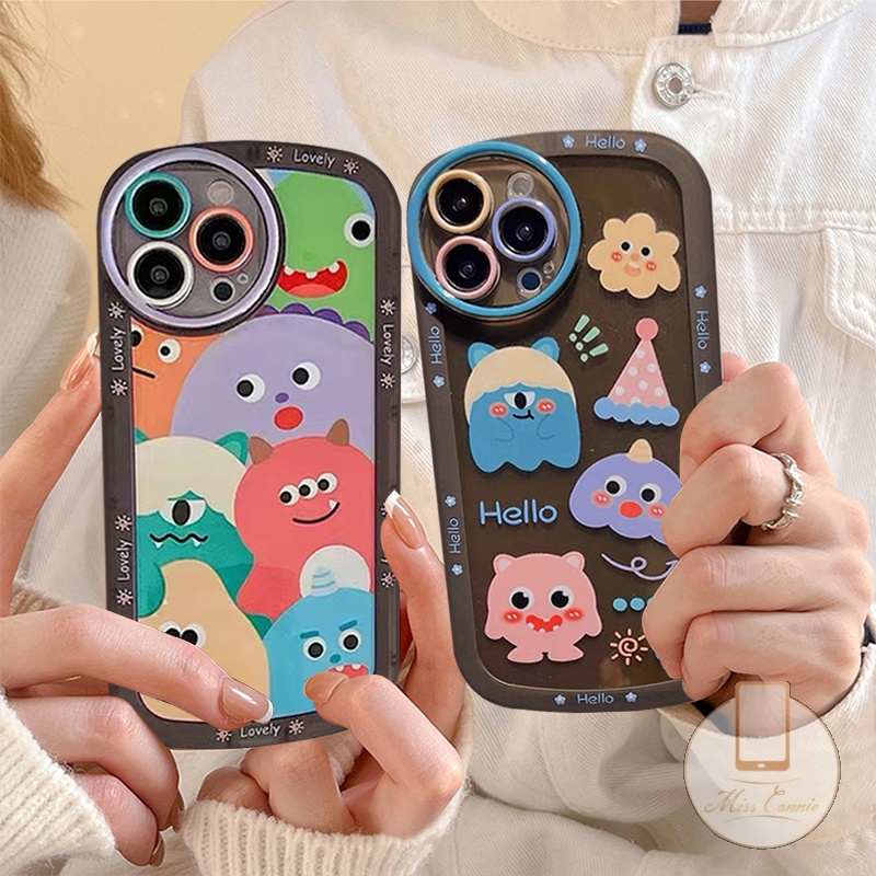 Soft Case TPU Motif Kartun Monster Kecil Untuk Redmi Note 10 / 11 / 10s / 10Pro / 8 / 9Pro / 9s / 11Pro / 10 / 9 / 10A / 9T / 9C / 9C