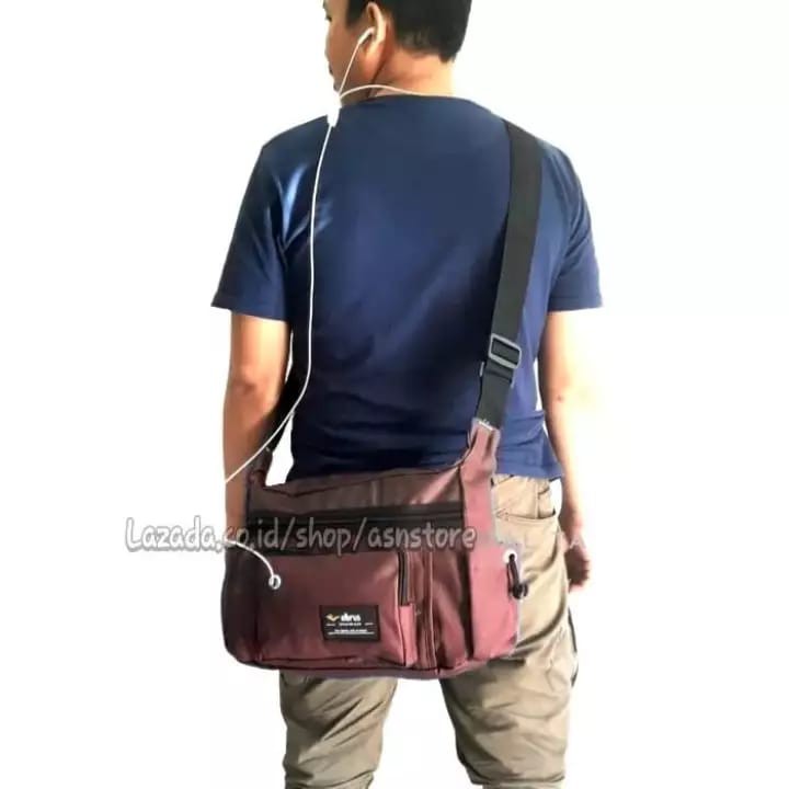 Tas Selempang Pria Elbrus Terlaris / Sling Bag Pria Trendy / Tas Santai / Tas Keren
