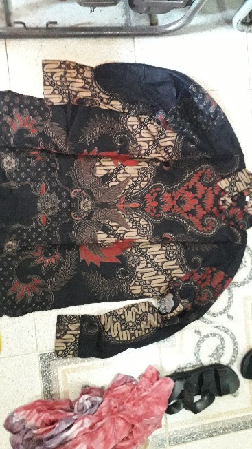 Danabrata Batik Lengan Panjang Motif Liris Koin Kode 023 Kemeja Batik Pria M L Xl Reguler Termurah