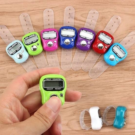 Alat Hitung Digital Led Tasbih Jari Tally Counter Tasbih Ibadah Mini