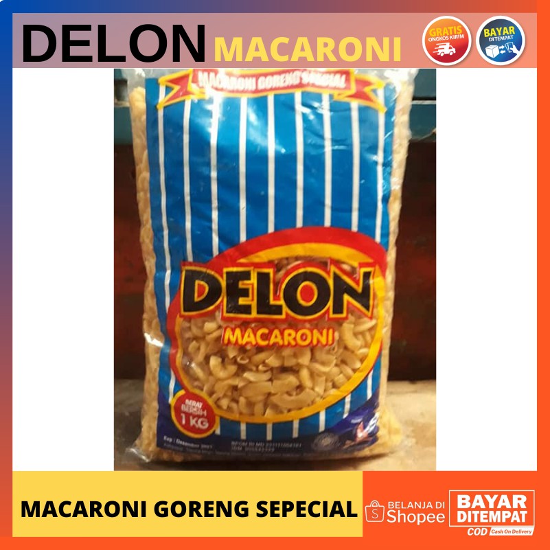 

Makaroni Delon Biru 1kg Bantet Tidak Ngembang