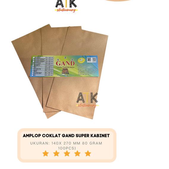 

ⅎ Amplop Coklat Ukuran Super Kabinet WPS atk ➥