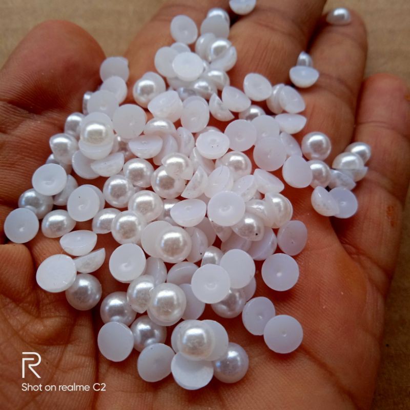 mutiara belah ukuran 6mm