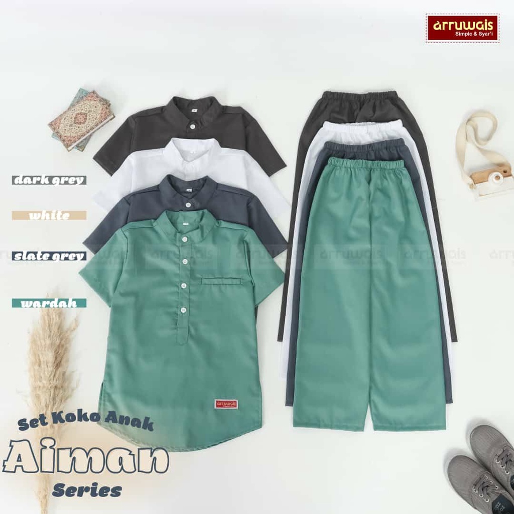 SET KOKO AIMAN SERIES ARRUWAIS|SETELAN KOKO AIMAN|SET KOKO ANAK MURAH|SETELAN KOKO ANAK LAKI-LAKI|SE
