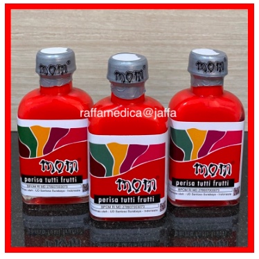 

(TERBARU) Perisa / Essence “MOM” 40ML rasa TUTTI FRUTTI untuk ES / Minuman / KUE dll